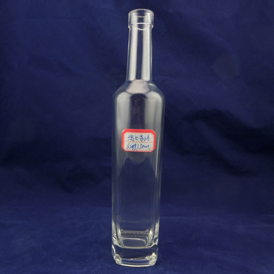 750 ml σαφές γυάλινο μπουκάλι κατασκευασμένο από υλικό Super Flint Glass για ουίσκι