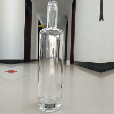 Super Flint γυάλινο κολάρο στρογγυλό 700ml φελλό κορυφή σαφές μπουκάλι τζιν για τους λάτρεις της βότκας