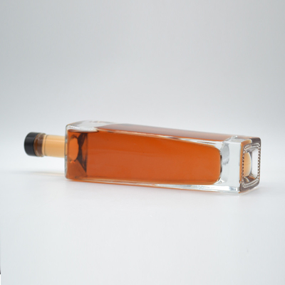 Ουίσκι Βότκα Λικέρ 750ml Κενό τετραγωνικό γυάλινο μπουκάλι με υλικό Super Flint Glass