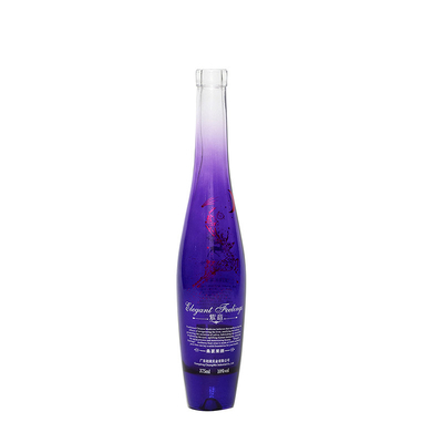 Διαυγές 375ml 500ml 700ml 750ml Custom Frosted Printing Spray Μπράντυ Ουίσκι Λικέρ Βότκα μπουκάλι με κάλυμμα