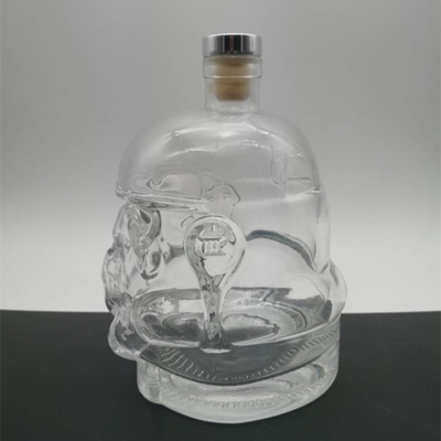 Επεξεργασία επιφάνειας ντεκάλ Custom Design 750ml γυάλινο μπουκάλι για ποτό ουίσκι τζιν βότκα