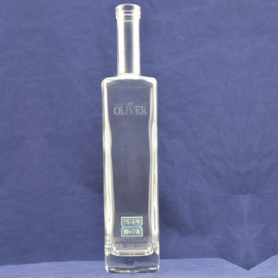 500 ml υλικό για το κολάρο γυάλινο μπουκάλι για τζιν ουίσκι κρασί βότκα μπράντυ ποτό FOB