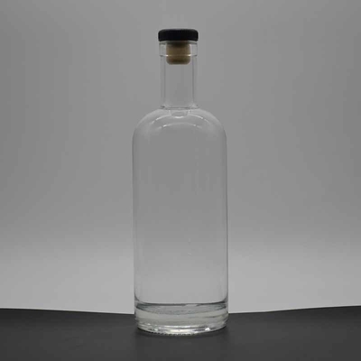 Super Flint Glass 750ml μπουκάλι για πάχος κάτω φελλός και εξατομικευμένο σχεδιασμό των ποτών