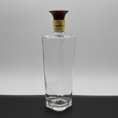 Super Flint Glass 750ml μπουκάλι για πάχος κάτω φελλός και εξατομικευμένο σχεδιασμό των ποτών