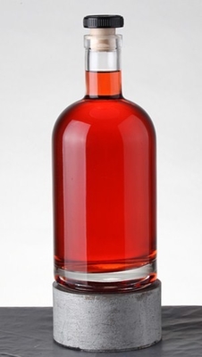 Υλικό γυαλιού Super Flint Brandy γυάλινο μπουκάλι για Custom Liquor Spirit 700ml