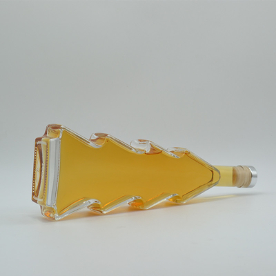 Super Flint Glass Custom Χριστούγεννα δέντρο σχήμα μπουκάλι αλκοολούχων ποτών 500ml 700ml 750ml