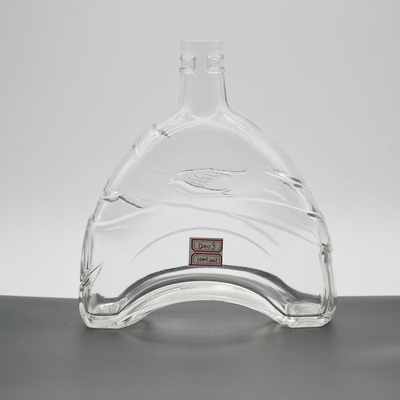 750 ml Custom Spirits Flasks Super Flint Glass Material Brandy Glass Flask με φελλό