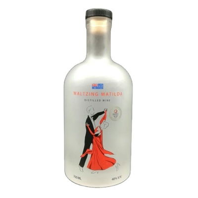 OEM Logo Decal Εφοδιασμένο 1000ml 750ml 500ml μπουκάλια οινοπνεύματος Βότκα γυάλινο μπουκάλι με καπάκι