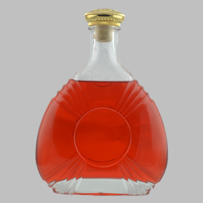 750 ml Custom Spirits Flasks Super Flint Glass Material Brandy Glass Flask με φελλό