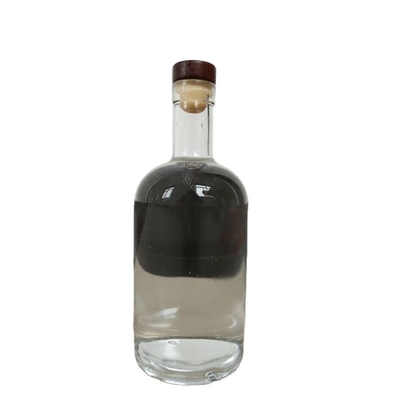 OEM Logo Decal Εφοδιασμένο 1000ml 750ml 500ml μπουκάλια οινοπνεύματος Βότκα γυάλινο μπουκάλι με καπάκι