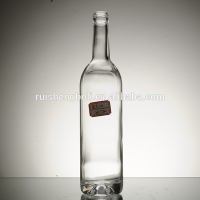 Επεξεργασία επιφάνειας Decal Custom Giant 750ml 1000ml Άδειο ζυθοποιικό τζιν ρούμι Decanter Αλκοόλ Λικέρ Πλούμι κρασί γυάλινο μπουκάλι