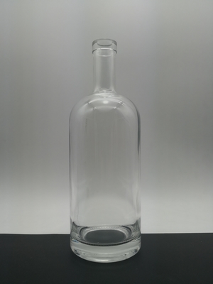 Παγωμένα Super Flint 700ml Κενά μπουκάλια για κρασί Decal Logo 750ml Βότκα γυάλινο μπουκάλι