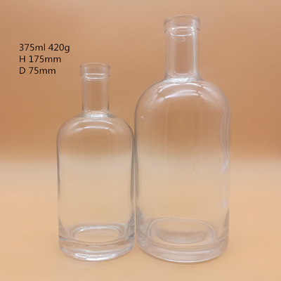 Παγωμένα Super Flint 700ml Κενά μπουκάλια για κρασί Decal Logo 750ml Βότκα γυάλινο μπουκάλι
