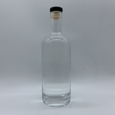 Παγωμένα Super Flint 700ml Κενά μπουκάλια για κρασί Decal Logo 750ml Βότκα γυάλινο μπουκάλι