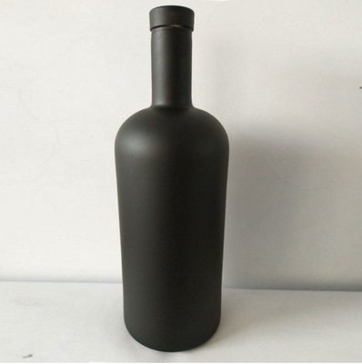 Κρυστάλλινο λευκό γυάλινο μπουκάλι XO/Brandy/Whiskey/Vodka με χειρισμό επιφάνειας Decal