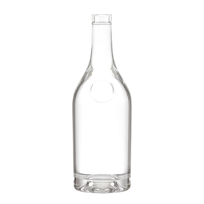 375 ml Προσαρμοσμένο σχήμα Super Flint Glass Vodka Champagne άδεια γυάλινα μπουκάλια με καπάκι