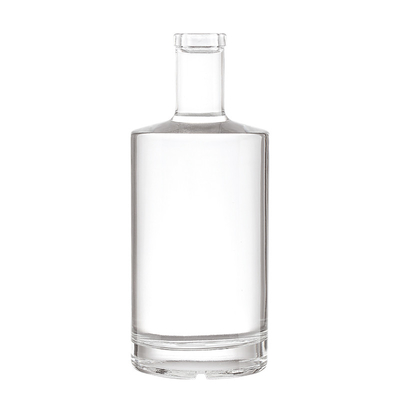 375 ml Προσαρμοσμένο σχήμα Super Flint Glass Vodka Champagne άδεια γυάλινα μπουκάλια με καπάκι