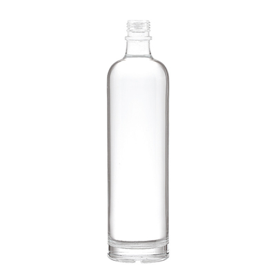 375 ml Προσαρμοσμένο σχήμα Super Flint Glass Vodka Champagne άδεια γυάλινα μπουκάλια με καπάκι