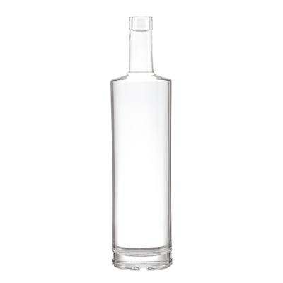 375 ml Προσαρμοσμένο σχήμα Super Flint Glass Vodka Champagne άδεια γυάλινα μπουκάλια με καπάκι