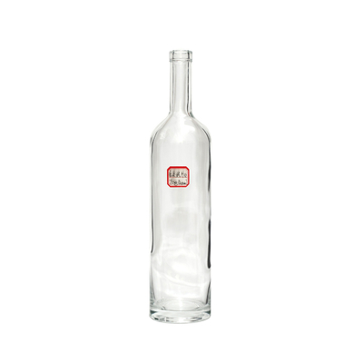 350 ml 750 ml καθαρό γυάλινο μπουκάλι νερού Προσαρμοσμένο χρωματικό σπρέι για υλικό γυαλιού Super Flint