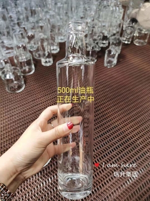Διαφανές κενό 750 ml μπουκάλι γυαλιού βότκας με σφραγίδα τύπου φελλού/βίδα/γκουάλα