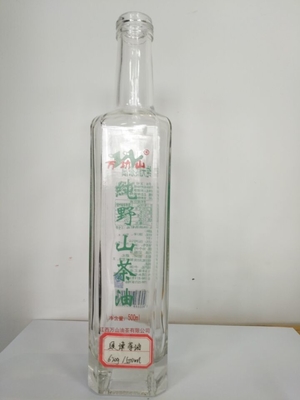 Διαφανές κενό 750 ml μπουκάλι γυαλιού βότκας με σφραγίδα τύπου φελλού/βίδα/γκουάλα