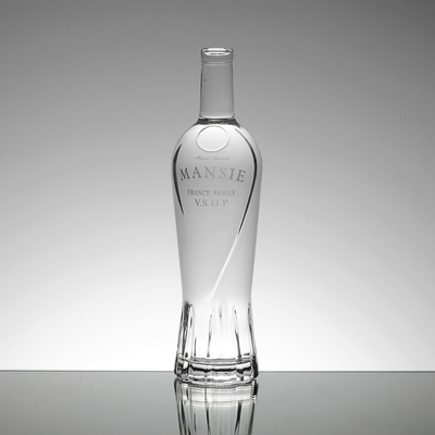 Super Flint Glass 375ml 500ml 700ml μπουκάλια για Βότκα Τζιν Ουίσκι Ρομ Μπράντυ