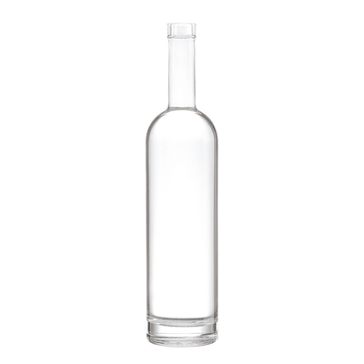 Κρυστάλλινο λευκό 750 ml Super Flint γυάλινο μπουκάλι για ουίσκι τεκίλα σαμπάνια ρούμι βότκα