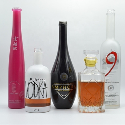 Υλικό κολάρου γυαλί 700 ml κενό μπουκάλι ελαιολάδου με πιστοποίηση και παχιά βάση