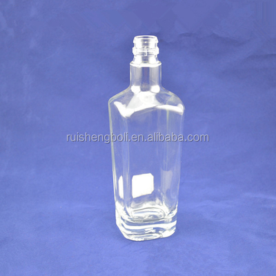 500 ml γυάλινα μπουκάλια αλκοόλ με παγωμένο/διαφανές/χρωματισμένο χρώμα