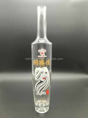 Μπουκάλι από γυαλί μήλου 100 ml 300 ml με χειρισμό επιφάνειας Decal και τύπου σφράγισης από φελλό