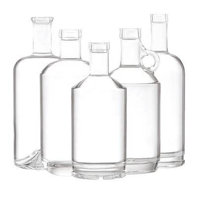 Υλικό γυαλιού Super Flint Custom Printing Square Glass Bottle για φιάλη τζιν υψηλής ποιότητας