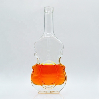 Προσαρμοσμένο 750 ml/500 ml γυάλινο μπουκάλι για οινοπνευματώδη ποτά συσκευασία τύπου σφράγισης καπάκις