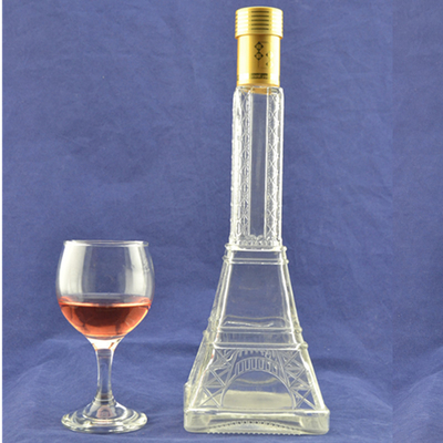 Προσαρμοσμένο 750 ml/500 ml γυάλινο μπουκάλι για οινοπνευματώδη ποτά συσκευασία τύπου σφράγισης καπάκις
