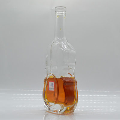 Προσαρμοσμένο 750 ml/500 ml γυάλινο μπουκάλι για οινοπνευματώδη ποτά συσκευασία τύπου σφράγισης καπάκις