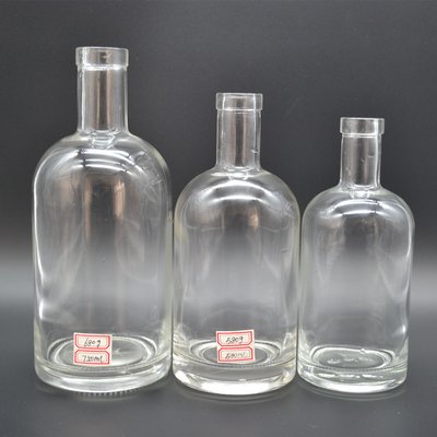 200 ml τετραγωνική γυάλινη φιάλη για πώληση ποτών Super Flint υλικό γυαλί επιφάνειας χειρισμού
