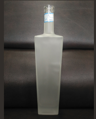 500 ml τετραγωνικό γυάλινο μπουκάλι για ποτά Λικέρ Μπράντυ Ουίσκι Βότκα Τζιν Ρομ Ετικέτα
