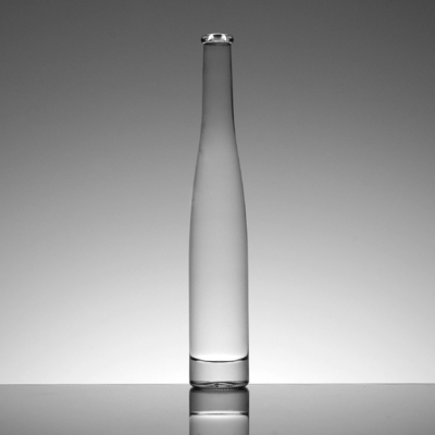 Προσαρμόσιμη εκτύπωση λογότυπου Slim Tall Round Glass Μπουκάλια ποτού με φελλό σφραγίδα
