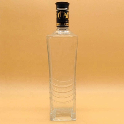 Υλικό Super Flint Glass Collar 750ml Προσαρμοσμένο γυάλινο μπουκάλι βότκα για ποτά