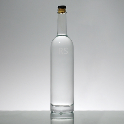 Άδειο Διαφανές 700 ml Cork Top Clear Βότκα γυάλινο μπουκάλι για ποτό