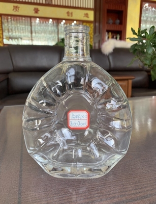 Προσαρμοσμένο 500ml 700ml 750ml Άδειο Λικέρ κρασί Μπράντυ γυάλινο μπουκάλι με γυάλινο φελλό για βότκα