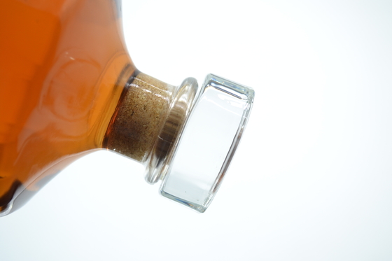Προσαρμοσμένο 500ml 700ml 750ml Άδειο Λικέρ κρασί Μπράντυ γυάλινο μπουκάλι με γυάλινο φελλό για βότκα