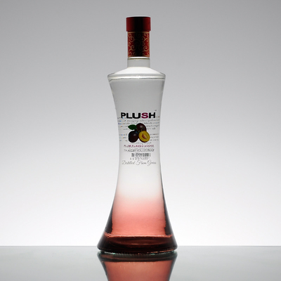 Προσαρμοσμένο 750 ml σχήμα πυραύλου βούτυρο βότκα γυαλί μπουκάλι για ποτό σε απευθείας σύνδεση με καπάκι κατσαρόλης