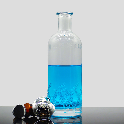 Προσαρμοσμένο σχήμα Super Flint 375ml 750ml 1000ml γυάλινα μπουκάλια για σάλτσα κρασί