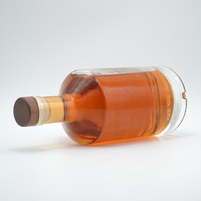 750 ml Ουίσκι κενό Extra Flint Vodka στρογγυλό γυάλινο μπουκάλι για ποτό