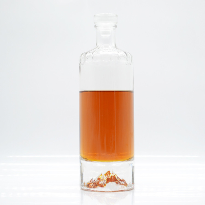Super Flint Glass Διαφανές 1000ml 200ml Μαύρη σαμπάνια χύδην Λικέρ και οινοπνευματώδη ποτά κρασί Τζιν 250ml 750ml τετραγωνικό γυάλινο μπουκάλι