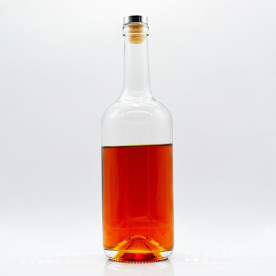 750 ml κενό μπουκάλι αλκοόλ με χειρισμό επιφάνειας πάγου και υλικό Super Flint Glass