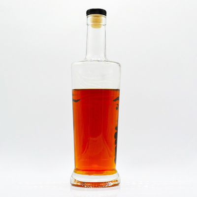 750 ml κενό μπουκάλι αλκοόλ με χειρισμό επιφάνειας πάγου και υλικό Super Flint Glass