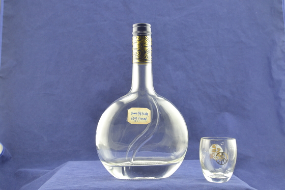 Διαφανή 750 ml κενά μπουκάλια βότκας Ciroc Glass Botella με διαφανή σχεδιασμό