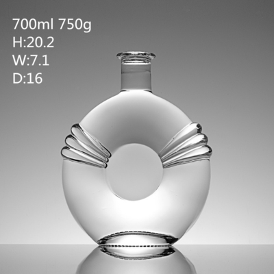 Super Flint 500ml 700ml 750ml Brandy Liquor γυάλινα μπουκάλια κρασιού με και Fashion Design
